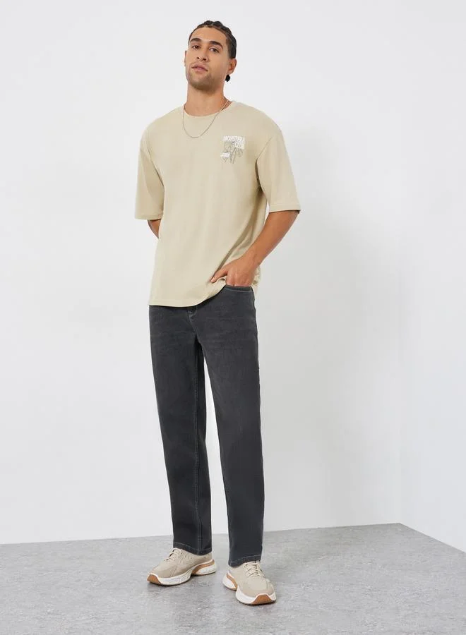 Men Black Regular Fit Jeans